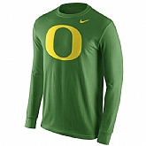 Oregon Ducks Nike Cotton Logo Long Sleeve WEM T-Shirt - Green,baseball caps,new era cap wholesale,wholesale hats